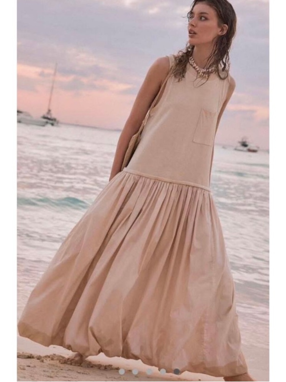 Free People Calla Lilly Bubble Hem Dress size L